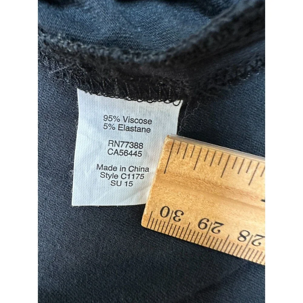 J.Crew Black Maxi Tank Dress XS Racerback Stretch Viscose Blend Minimalist